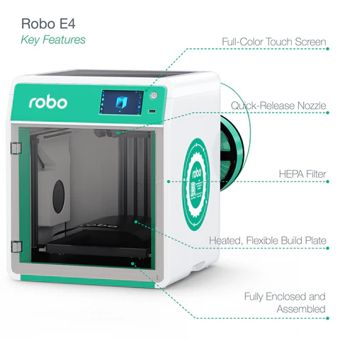 STEMfinity | Robo E4 High Speed Educational 3D Printer | Robo 3D
