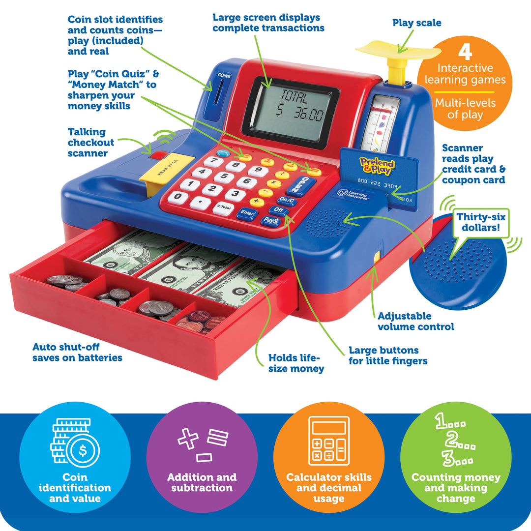 Pretend & Play® Teaching Cash Register