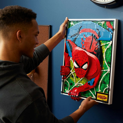 Lego on sale spiderman clock