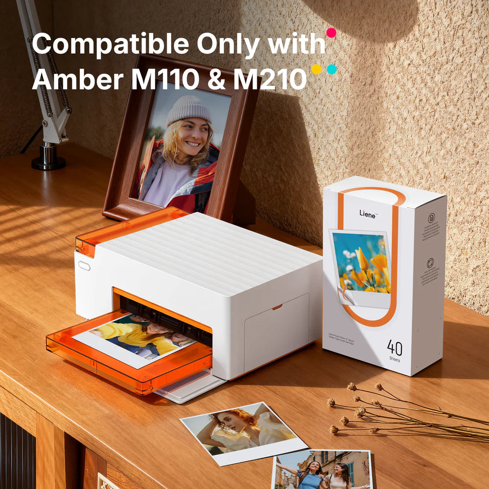 Amber 3x3 Square Sticky Photo Paper