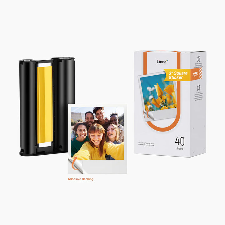 Amber 3x3 Square Sticky Photo Paper