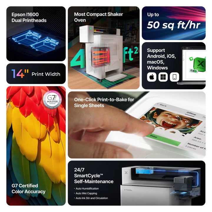 xTool Apparel Plus Printer Versatile Bundle Box