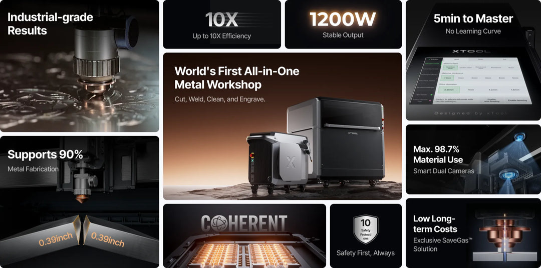 xTool MetalFab Laser Welder/ CNC Cutter