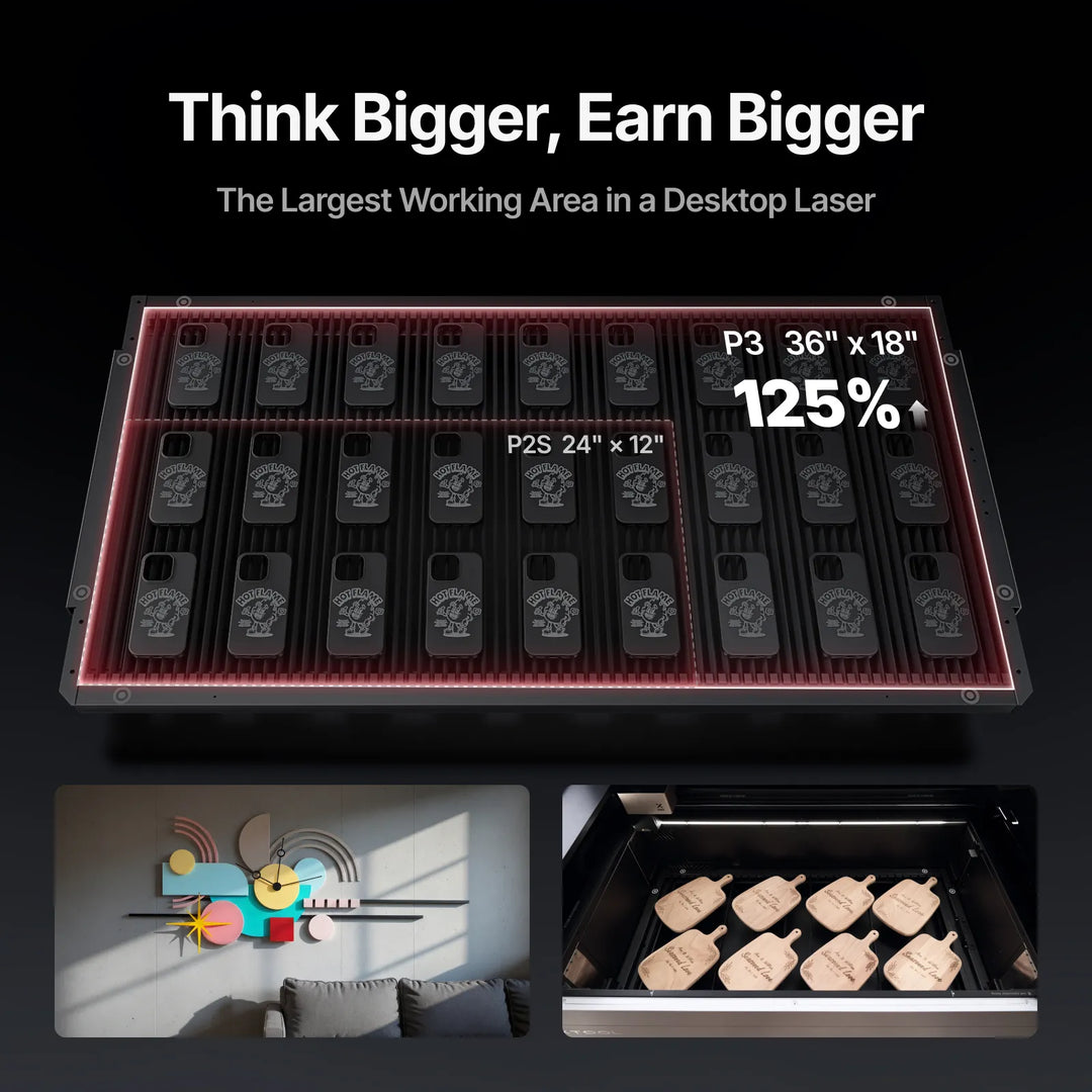 xTool P3 80W Flagship CO2 Laser Cutter with Intelligent Automation