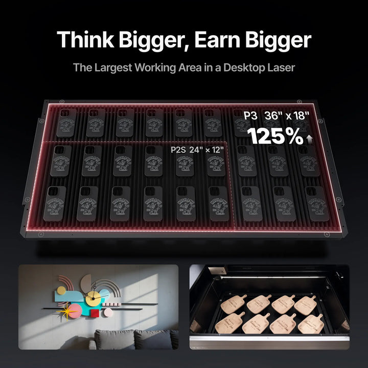 xTool P3 80W Flagship CO2 Laser Cutter with Intelligent Automation