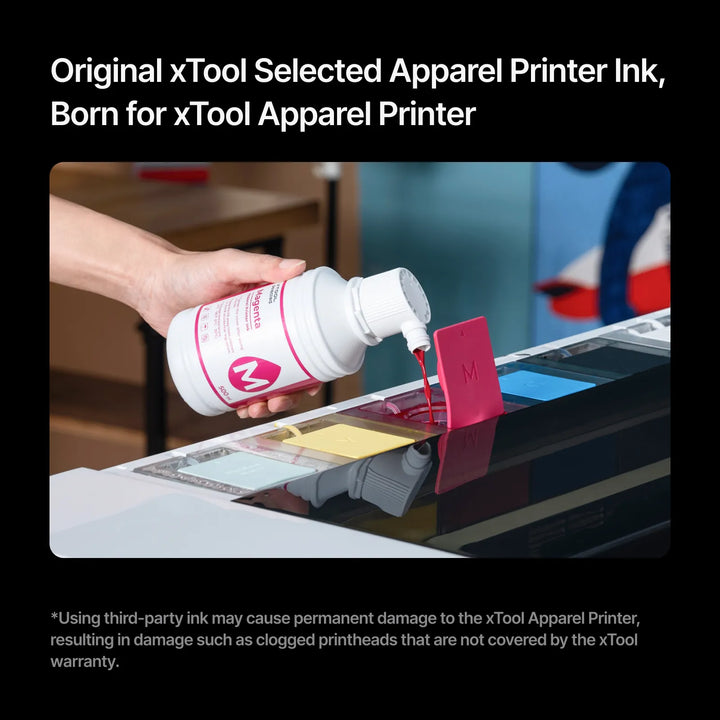 xTool Selected Apparel Printer Ink 500ml