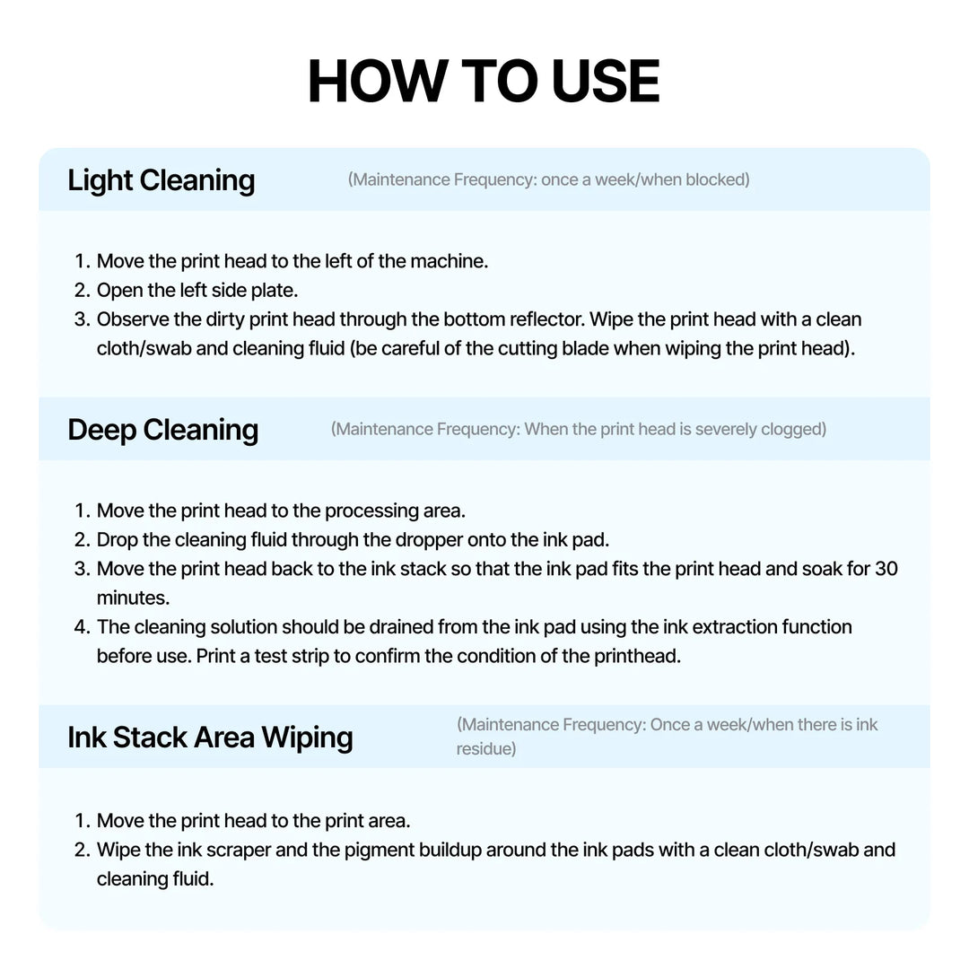 xTool Selected Apparel Printer Cleaning Liquid 100ml