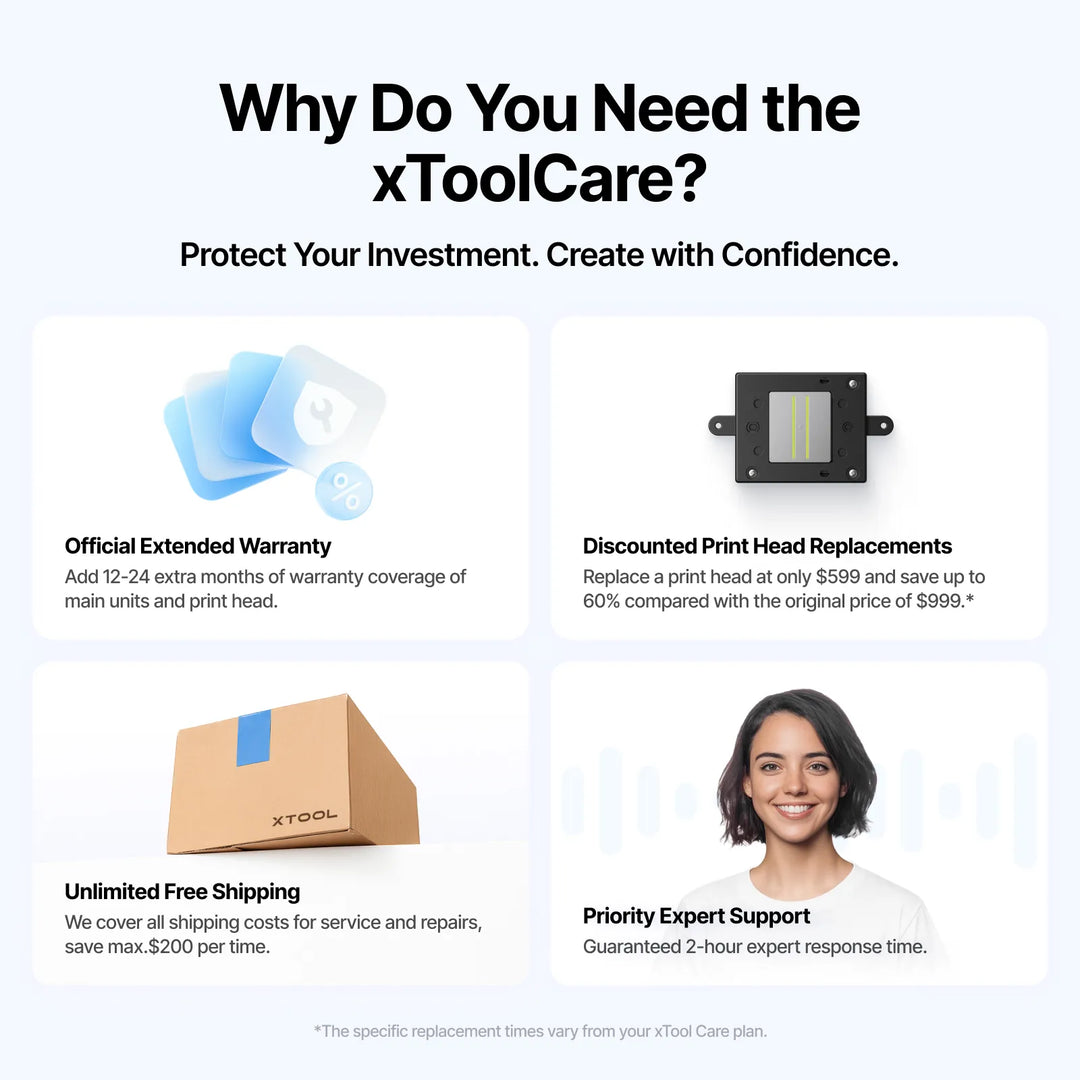xToolcare for Apparel Printer 2 Year
