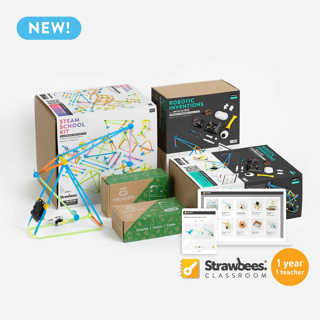 Strawbees STEAM Classroom Robotics - micro:bit - Strawbees - STEMfinity
