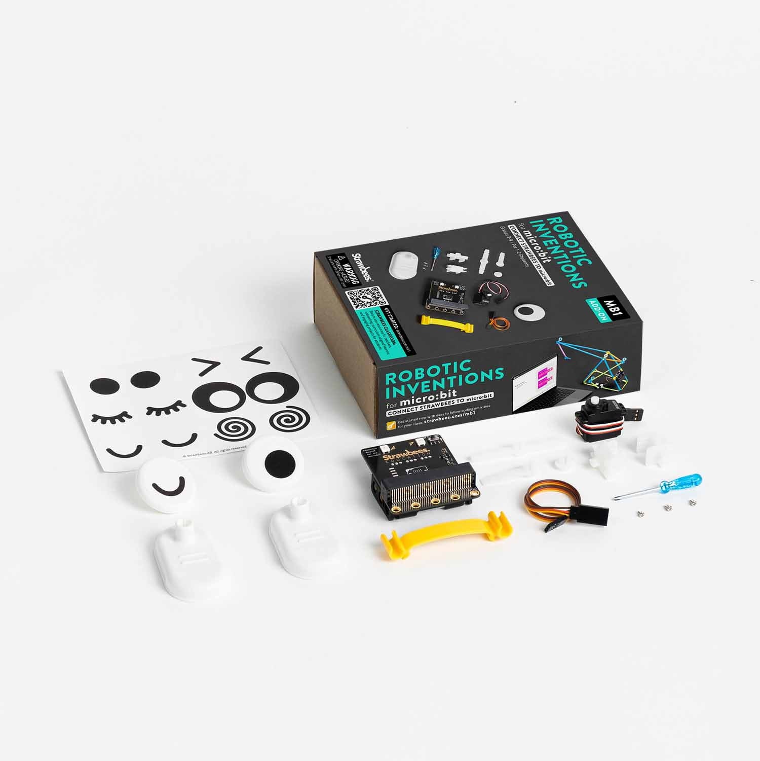 Strawbees Robotic Inventions for the micro:bit V2 - Single Pack (NO micro:bit) - Strawbees - STEMfinity
