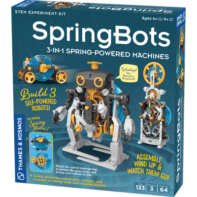 SpringBots: 3-in-1 Spring-Powered Machines - Thames & Kosmos - STEMfinity