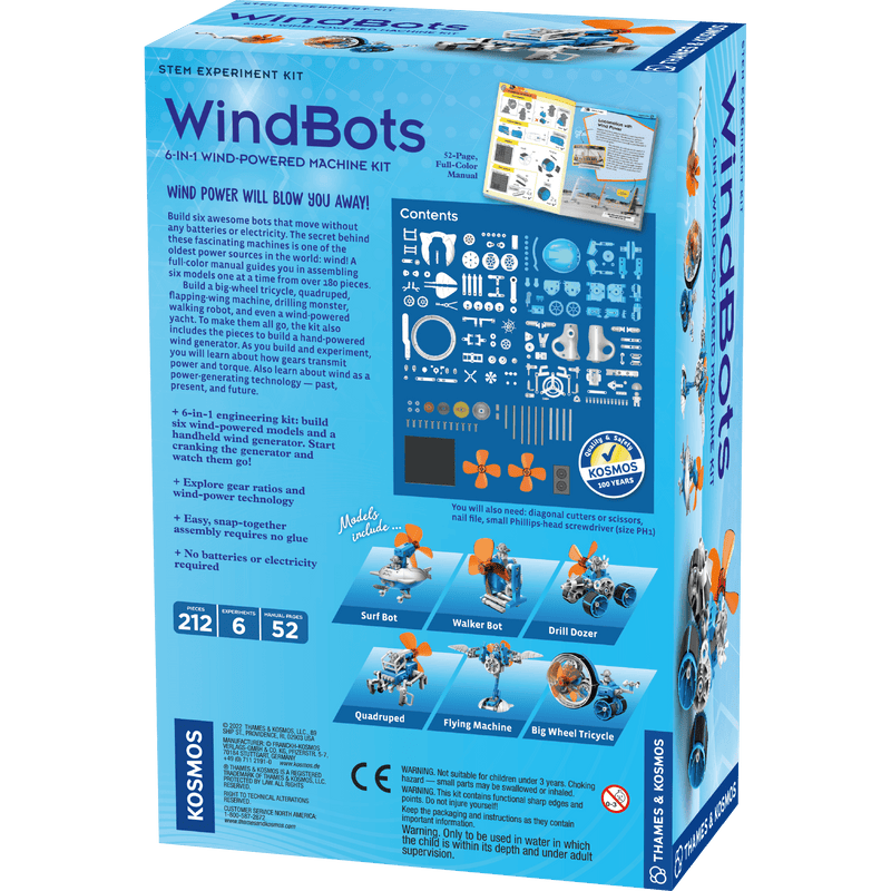 WindBots: 6-in-1 Wind-Powered Machine Kit - Thames & Kosmos - STEMfinity