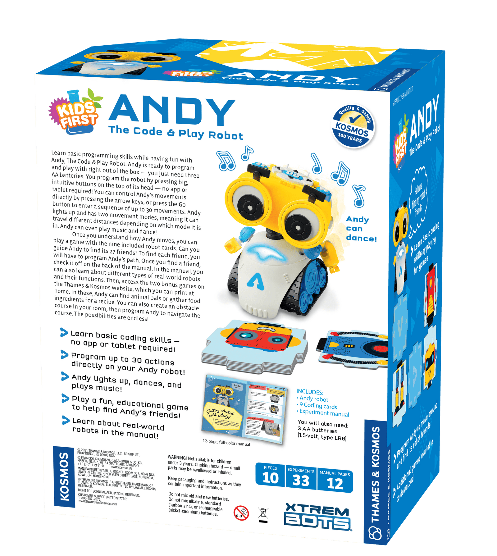 Andy: The Code & Play Robot - Thames & Kosmos - STEMfinity