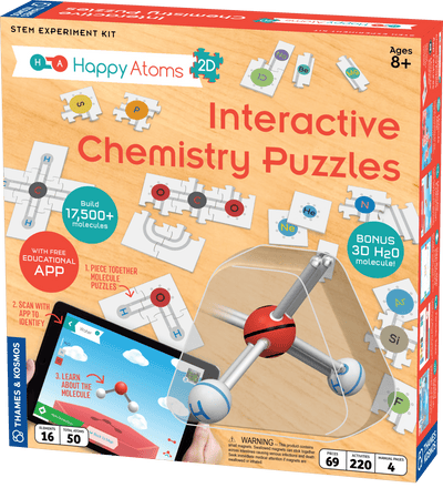 Happy Atoms 2D: Interactive Chemistry Puzzles - Thames & Kosmos - STEMfinity
