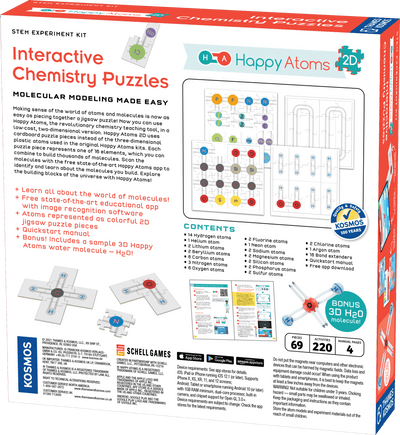 Happy Atoms 2D: Interactive Chemistry Puzzles - Thames & Kosmos - STEMfinity
