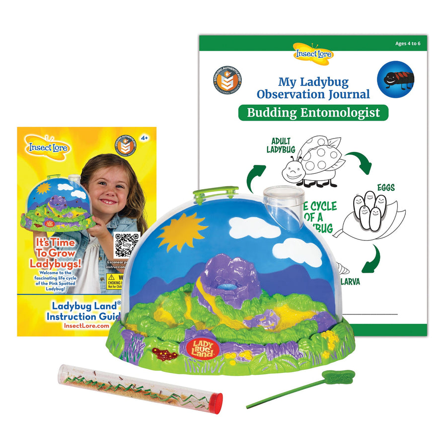 Insect Lore Ladybug Growing Kit with ONE Tube of Live Ladybug Larvae and STEM Journal - Insect Lore - STEMfinity