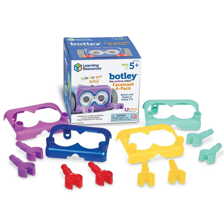 Botley® the Coding Robot Facemask 4-Pack - Learning Resources - STEMfinity