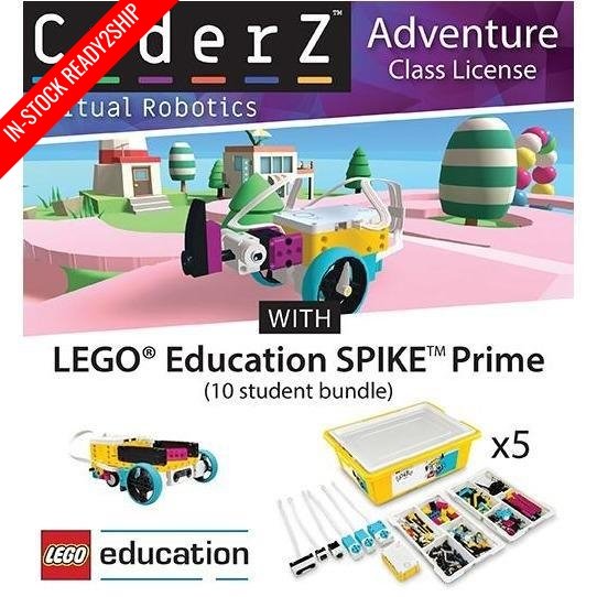 CoderZ Adventure with LEGO® Education SPIKE™ Prime (10 Student Bundle) - STEMfinity