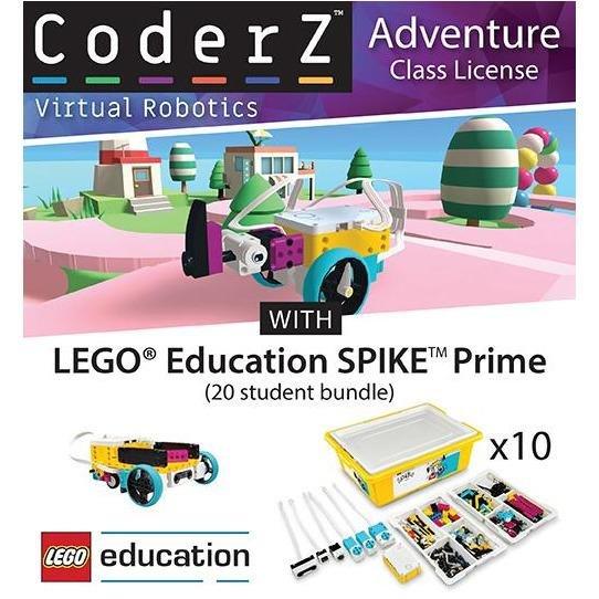 CoderZ Adventure with LEGO® Education SPIKE™ Prime (20 Student Bundle) - STEMfinity