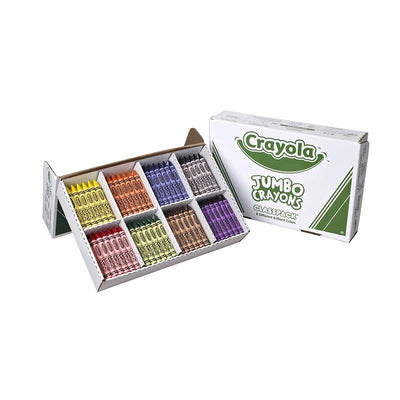 Crayola Jumbo Crayons Classpack - 8 Colors, 200 Count - STEMfinity