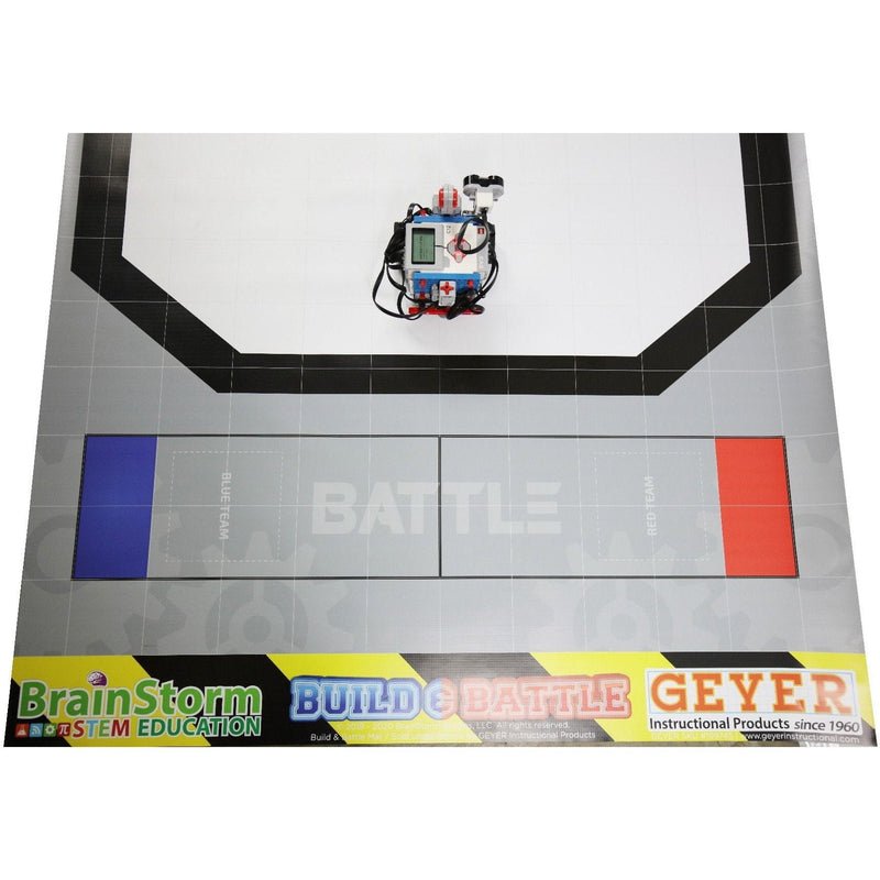 Geyer BrainStorm STEM Education Robotics Activity Mat: Build & Battle, 80" x 44.75" - STEMfinity