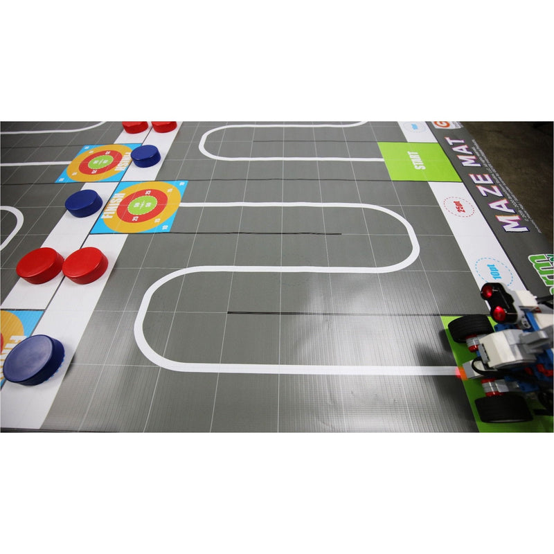 Geyer BrainStorm STEM Education Robotics Activity Mat: Maze, 80" x 44.75" - STEMfinity