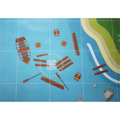 Geyer BrainStorm STEM Education Robotics Activity Mat: SeaSavers, 80" x 44.75" - STEMfinity
