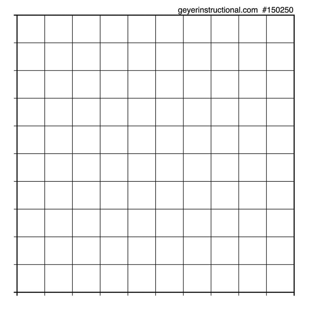 Geyer Graph Stickers - 10X10, ROLL OFF 500 - STEMfinity