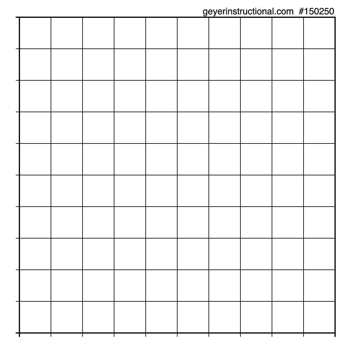 Geyer Graph Stickers - 10X10, ROLL OFF 500 - STEMfinity
