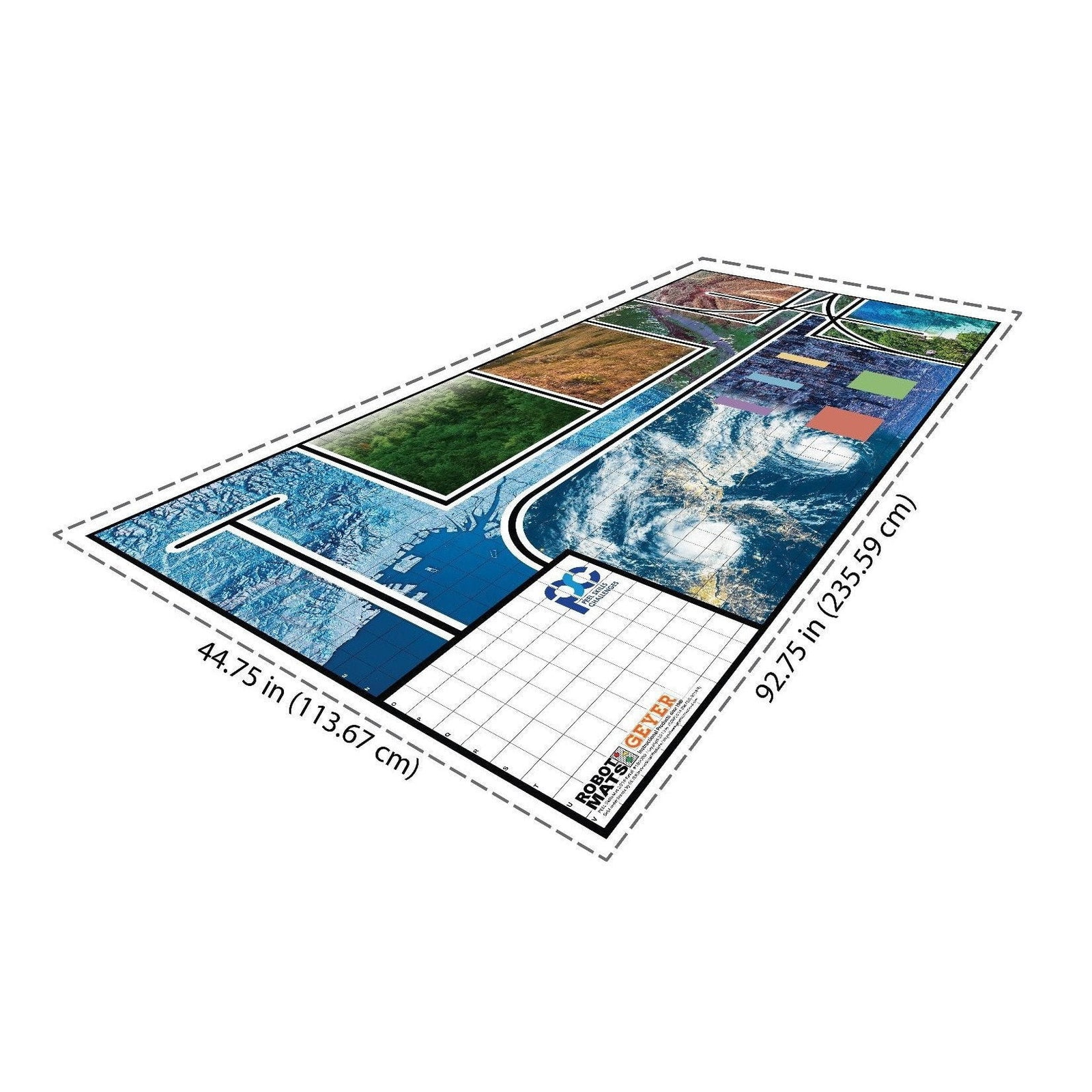 Geyer Robotics Challenge Mat "Water" FLL Size - STEMfinity
