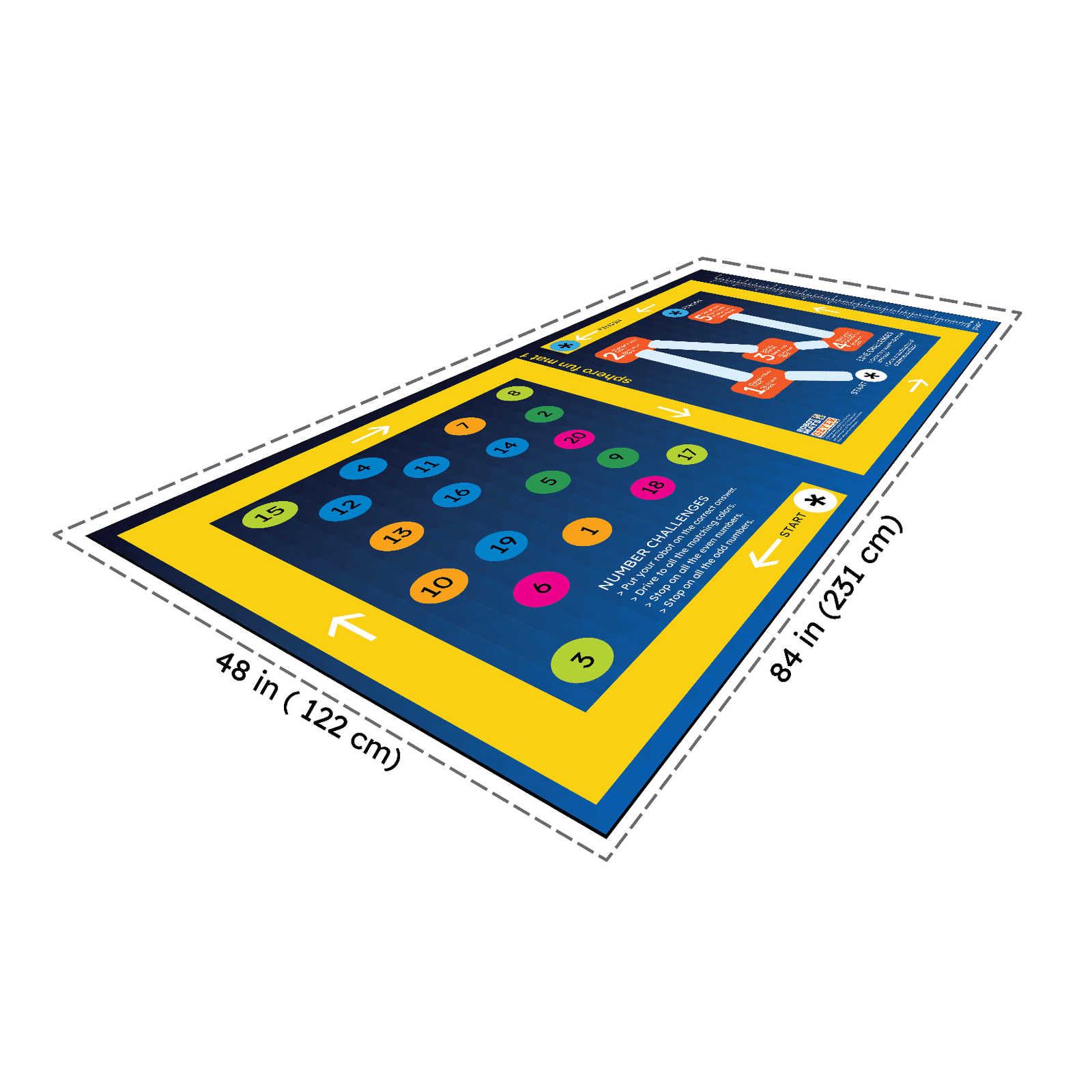 Geyer Sphero Robotics FUN MAT 1, 84" x 48" - STEMfinity