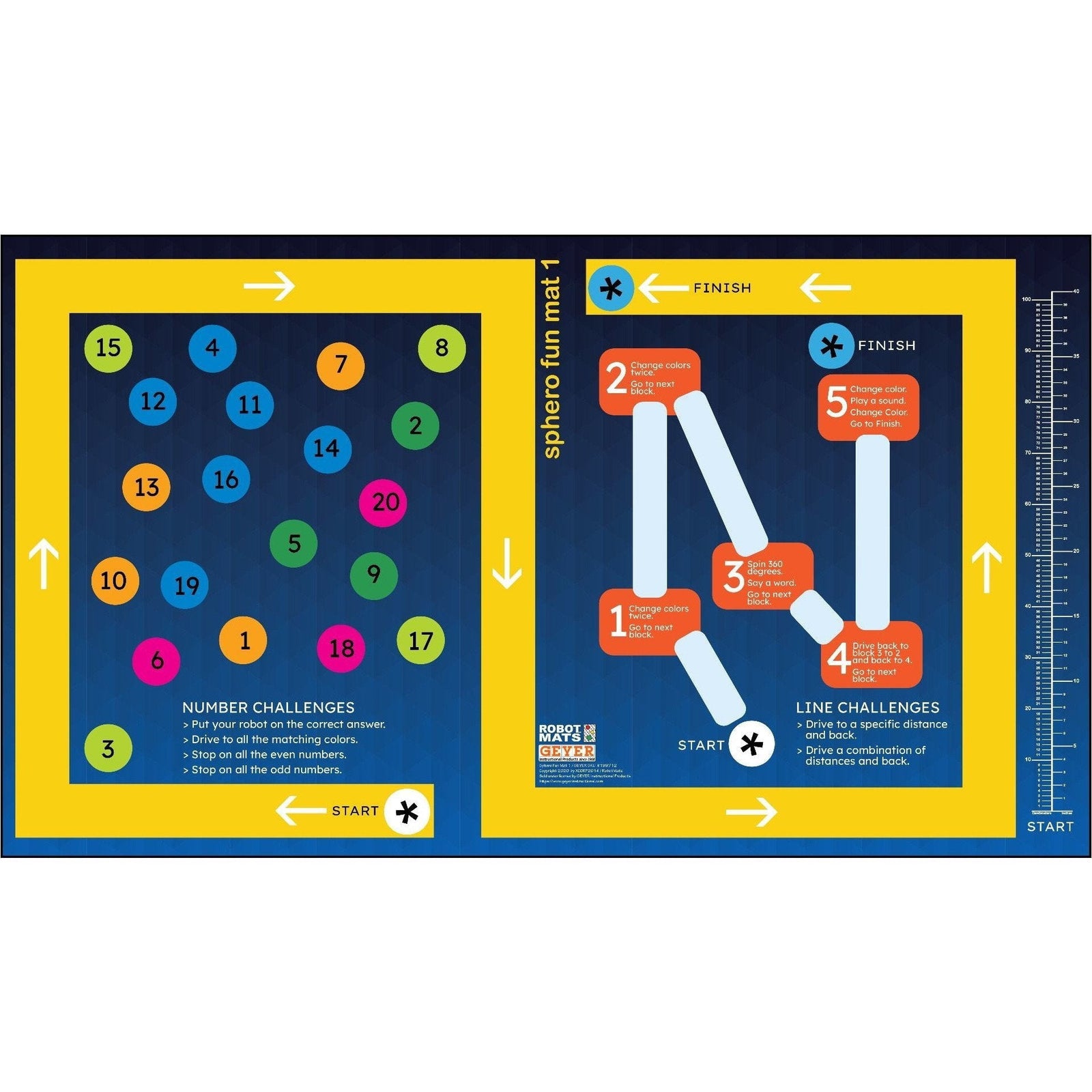 Geyer Sphero Robotics FUN MAT 1, 84" x 48" - STEMfinity