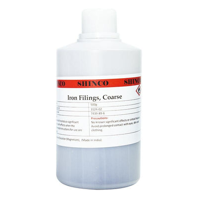 Iron Filings Coarse 500g Plastic Bottle - STEMfinity
