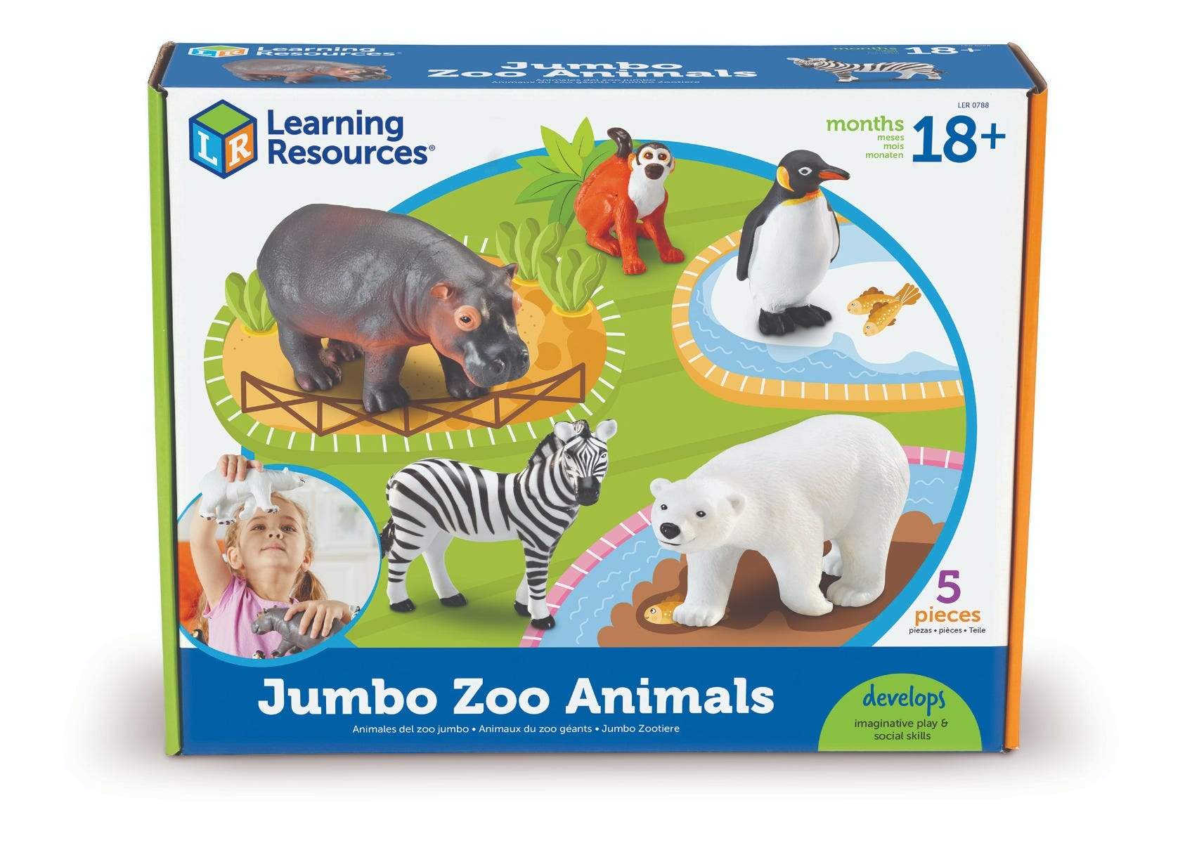 Jumbo Zoo Animals | Learning Resources | STEMfinity