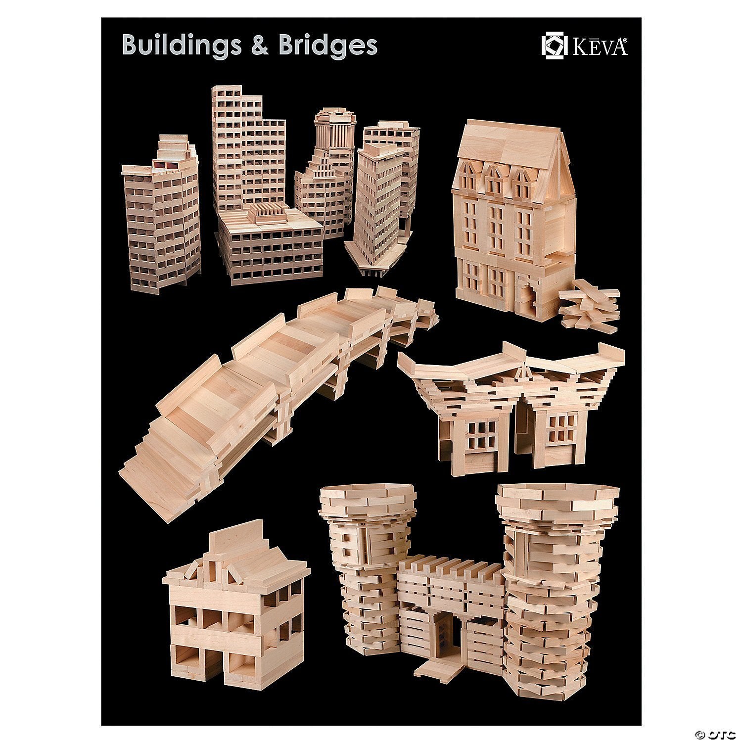 KEVA Maple: 1000 Plank Set with Bin - STEMfinity