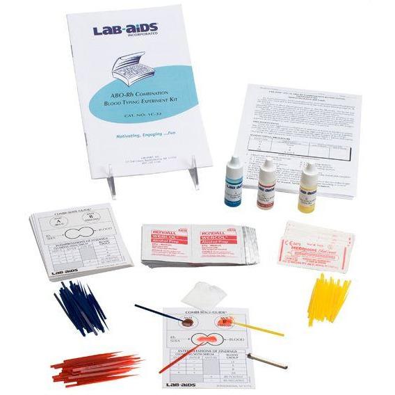 ABO-Rh Combination Blood Typing Kit | Lab-Aids | STEMfinity