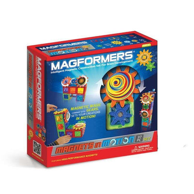 MAGFORMERS Magnets In Motion 37 Piece Gear Set - STEMfinity