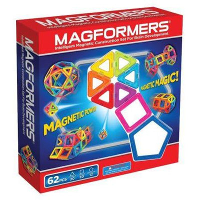 MAGFORMERS Rainbow 62 Piece Set - STEMfinity