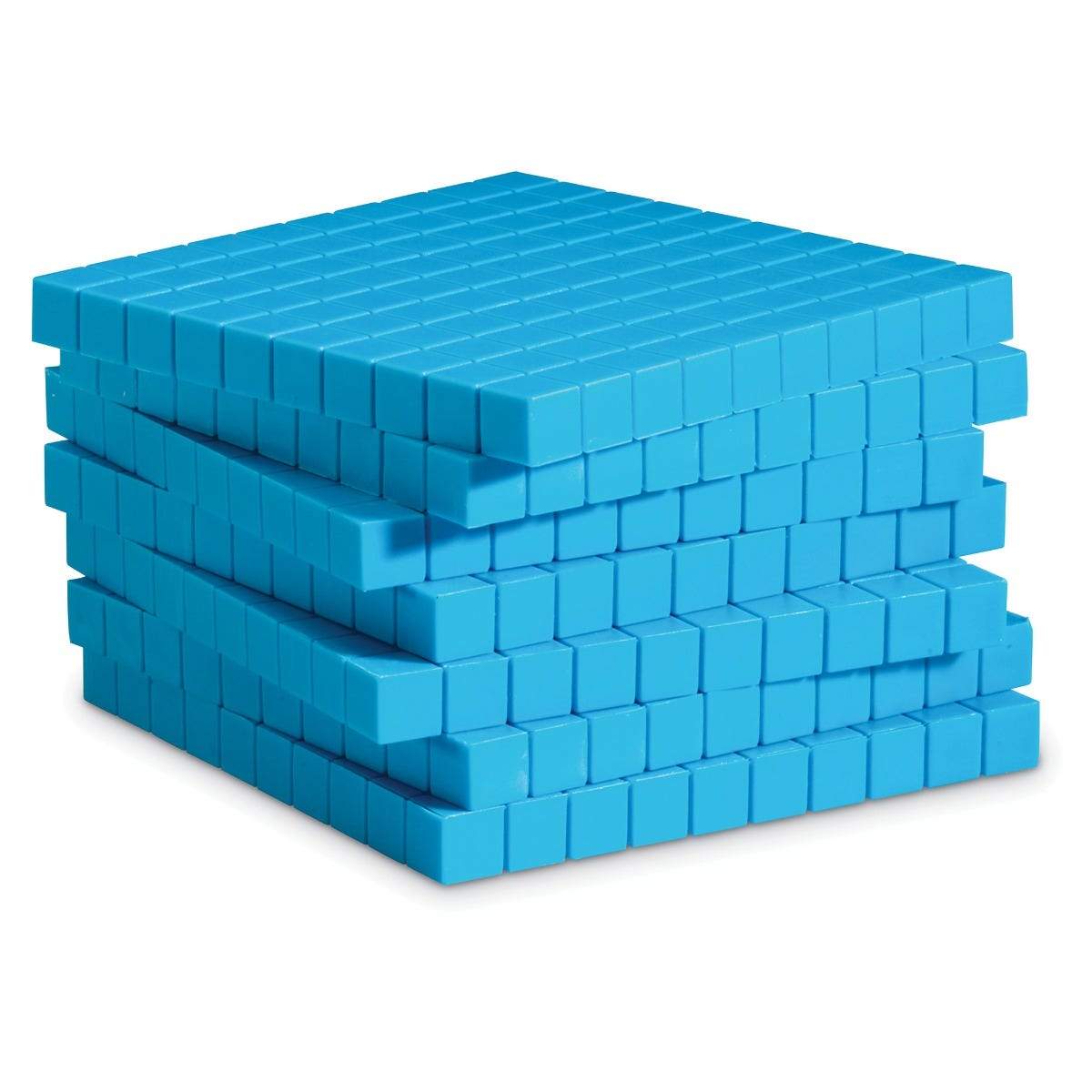 Plastic Base Ten Flats, Set of 10 - STEMfinity