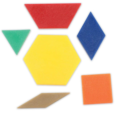 Plastic Pattern Blocks, 0.5 cm, Set of 250 - STEMfinity