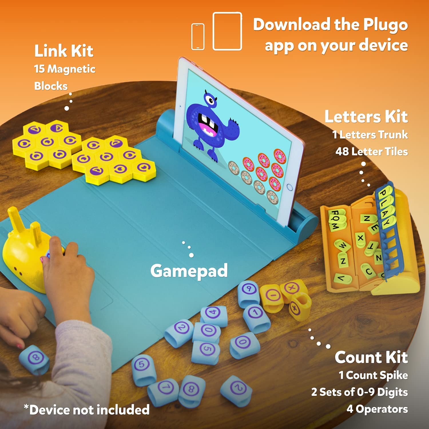 PlayShifu Interactive STEM Toys - Plugo Link (Kit + App) | Educational Toy  for Kids 4-10 Years | Brain Games | Magnetic Building Blocks + 200 STEM
