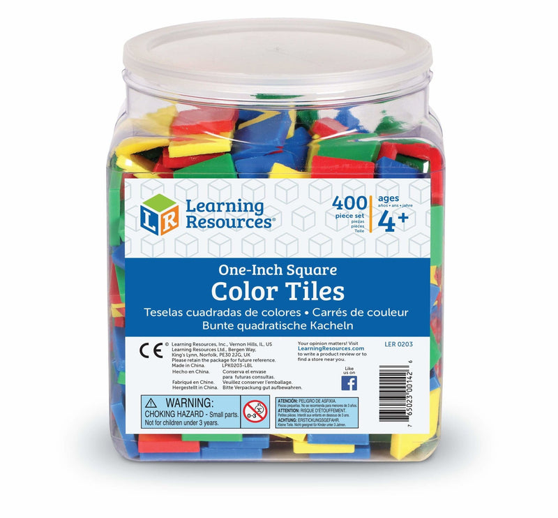 Square Color Tiles, Set of 400 - STEMfinity