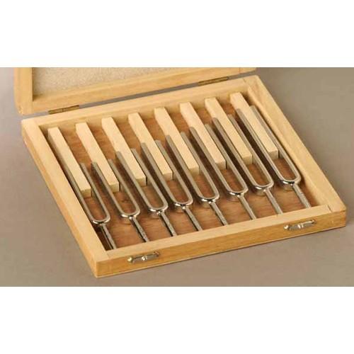 Steel Tuning Fork in a Wooden Box, Set-8 - STEMfinity