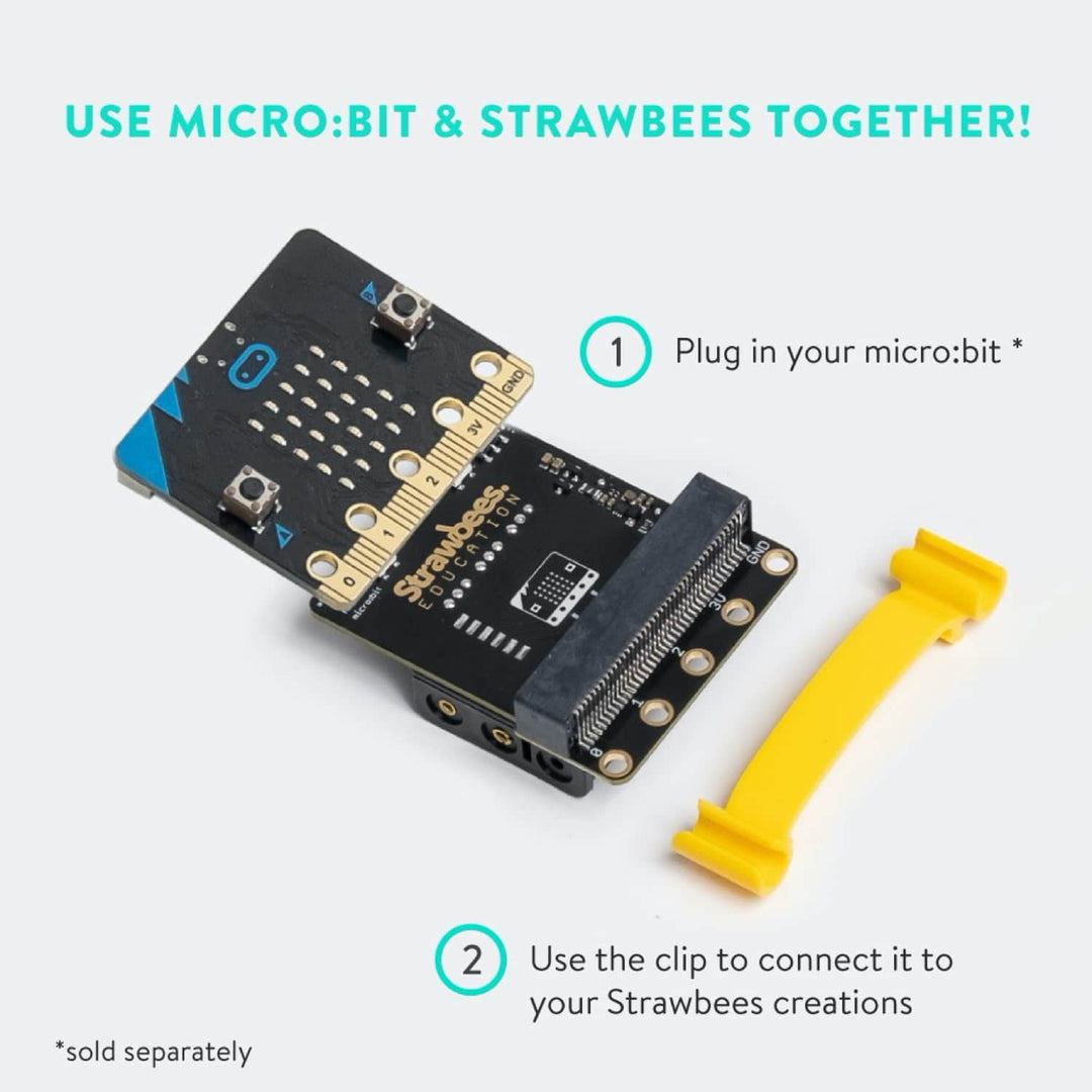 Strawbees Robotic Inventions for the micro:bit V2 - Single Pack (NO micro:bit) - Strawbees - STEMfinity