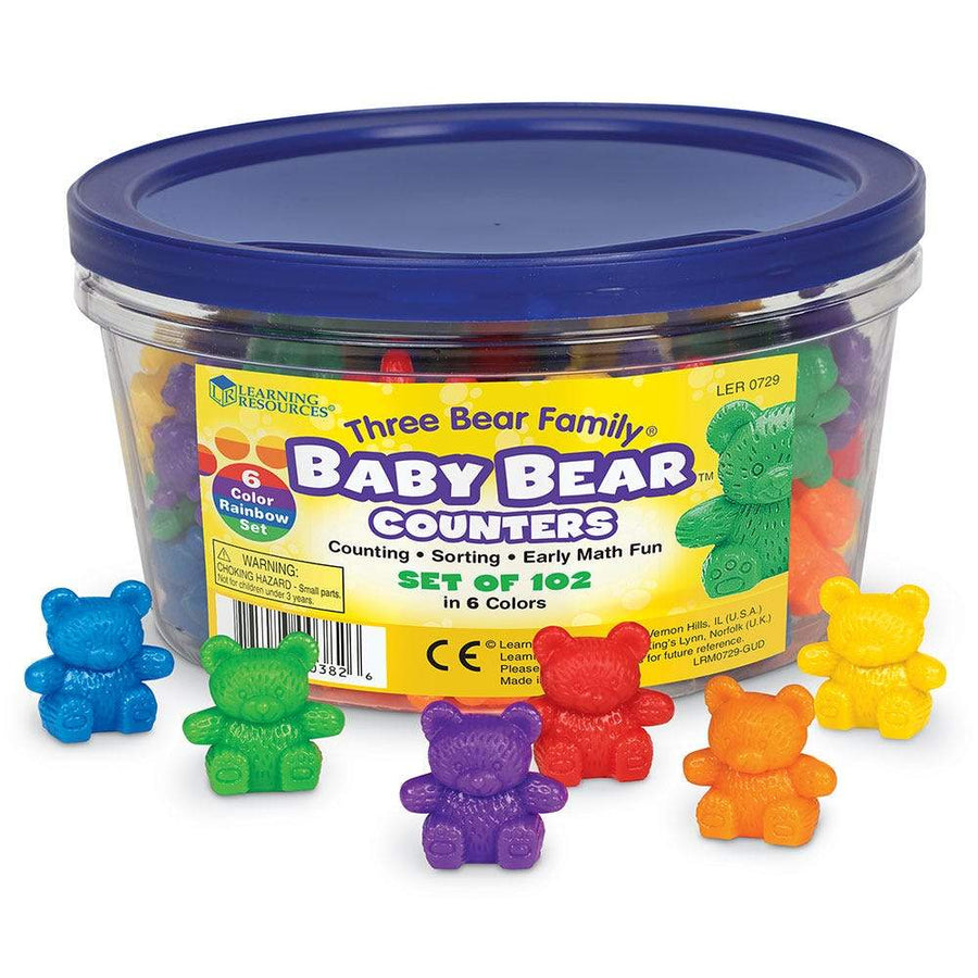 Three Bear Family® Baby Bear™ Counters, Set of 102 - STEMfinity