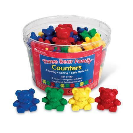 Three Bear Family‚® Counters Basic Set of 80 - STEMfinity