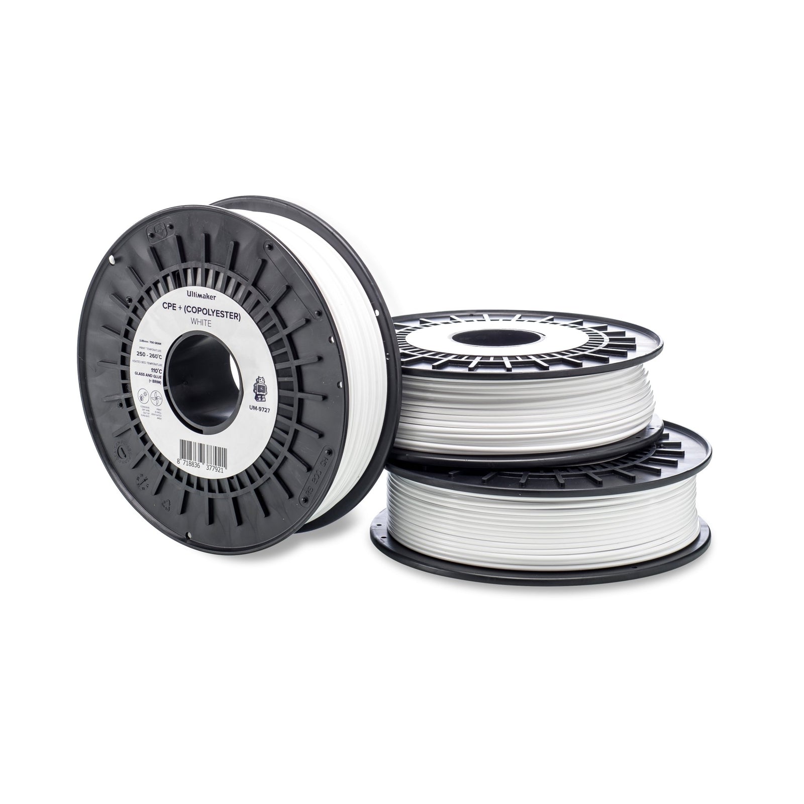 Ultimaker CPE+ Filament: White - STEMfinity