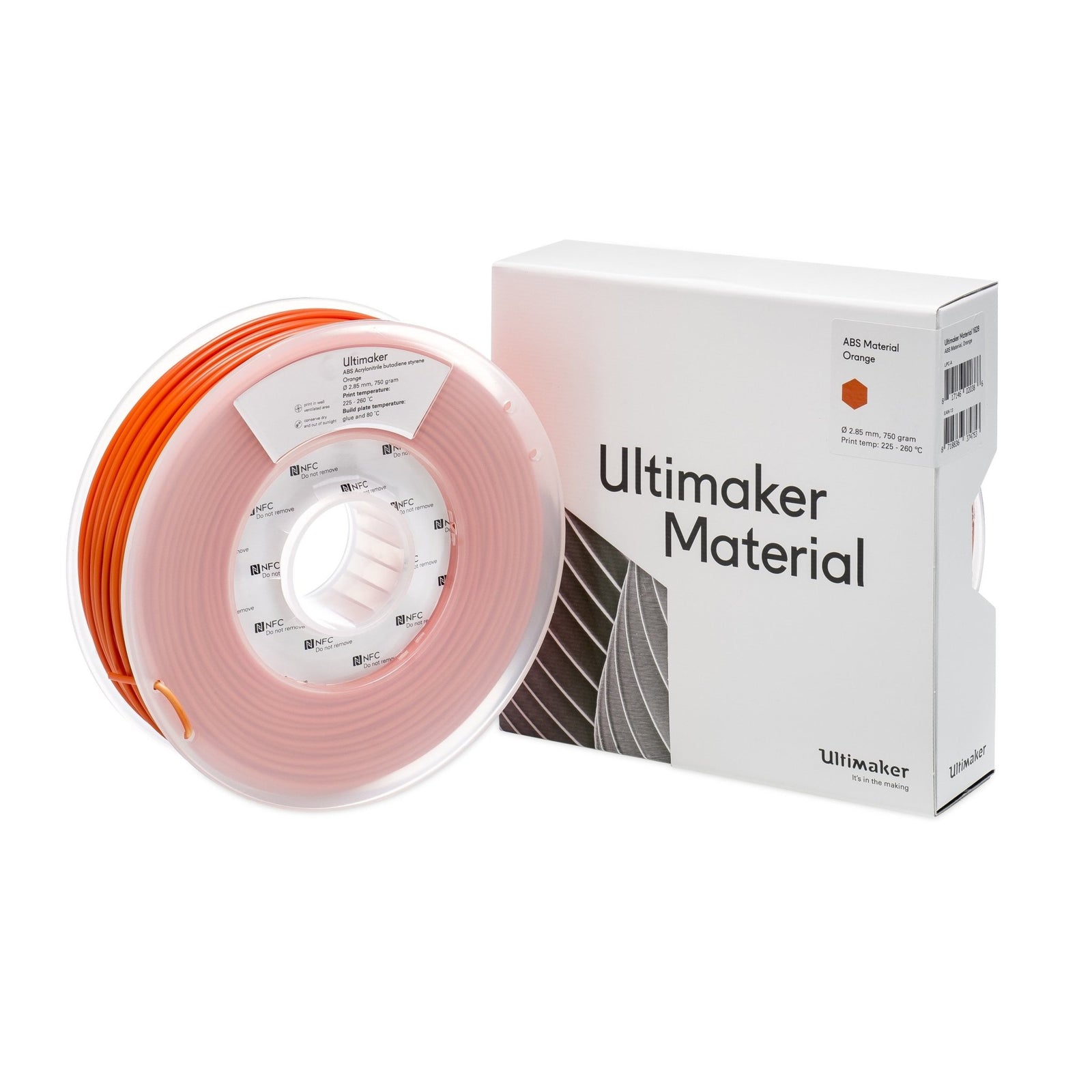 Ultimaker Filament - ABS Orange, 750g - STEMfinity