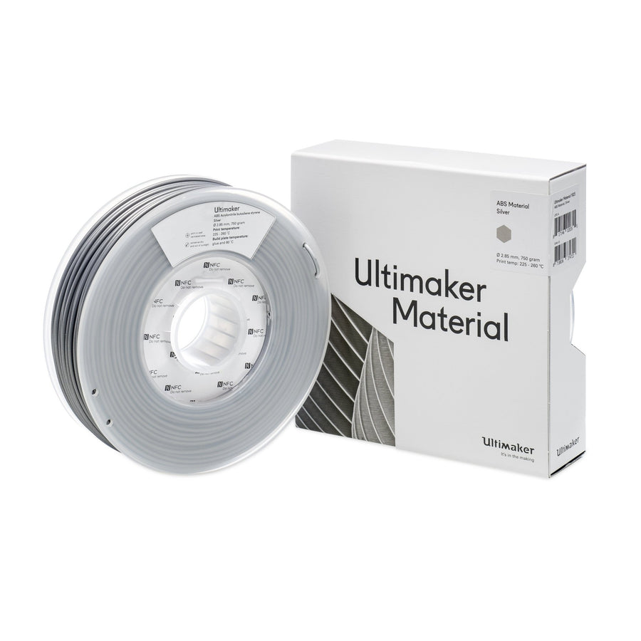 Ultimaker Filament - ABS Silver, 750g - STEMfinity