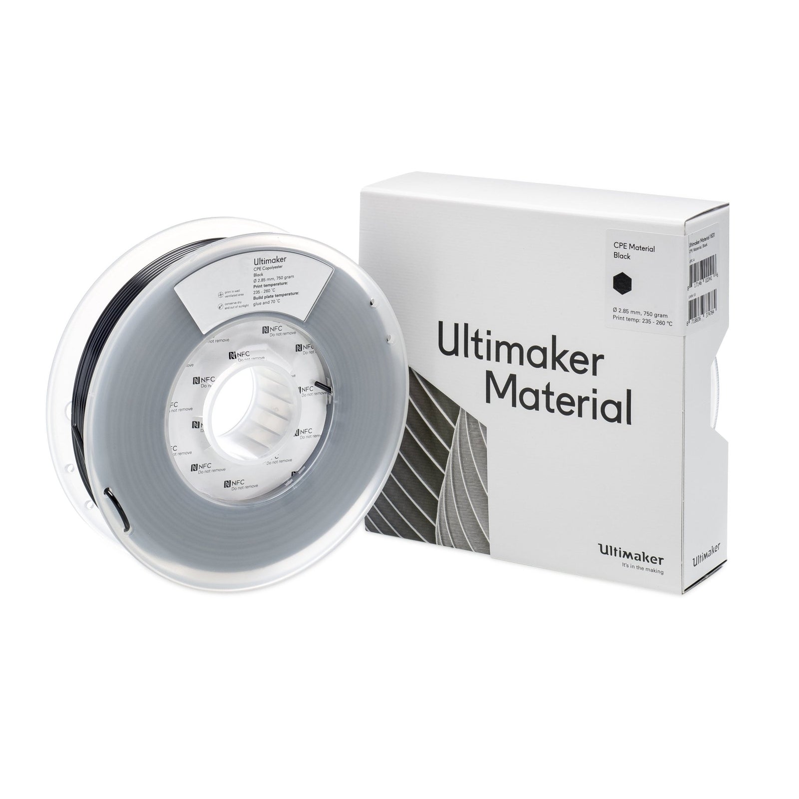 Ultimaker Filament - CPE Black, 750g - STEMfinity